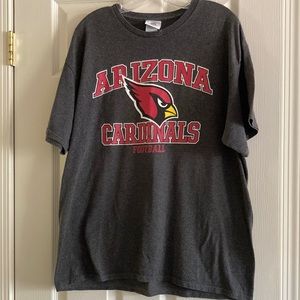 NFL Team Apparel Arizona Cardinals Football Grey Men’s T-Shirt (size XL)